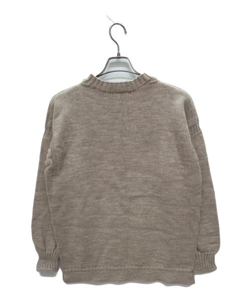 GUERNSEY WOOLLENS（ガンジーウーレンズ）GUERNSEY WOOLLENS (ガンジーウーレンズ) 厚手ニット ベージュ サイズ:42の古着・服飾アイテム