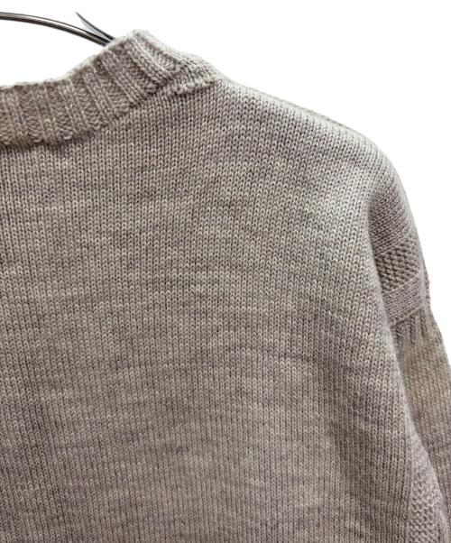 GUERNSEY WOOLLENS（ガンジーウーレンズ）GUERNSEY WOOLLENS (ガンジーウーレンズ) 厚手ニット ベージュ サイズ:42の古着・服飾アイテム
