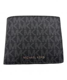 MICHAEL KORS（マイケル・コース）の古着「2つ折り財布」｜ブラック
