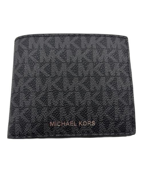 MICHAEL KORS（マイケル・コース）MICHAEL KORS (マイケル・コース) 2つ折り財布 ブラックの古着・服飾アイテム