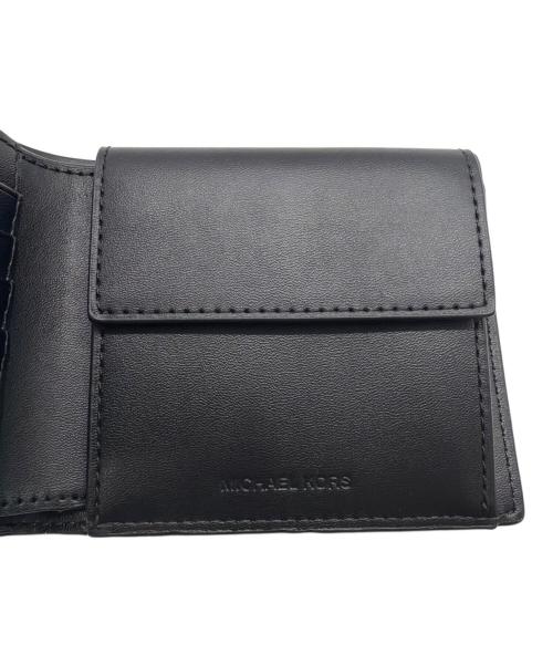 MICHAEL KORS（マイケル・コース）MICHAEL KORS (マイケル・コース) 2つ折り財布 ブラックの古着・服飾アイテム