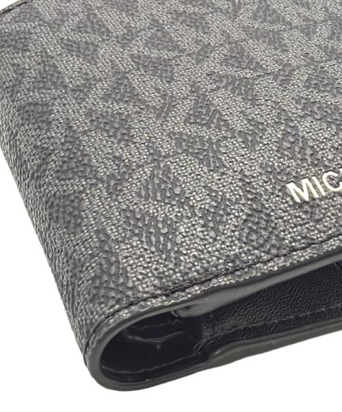 MICHAEL KORS（マイケル・コース）MICHAEL KORS (マイケル・コース) 2つ折り財布 ブラックの古着・服飾アイテム