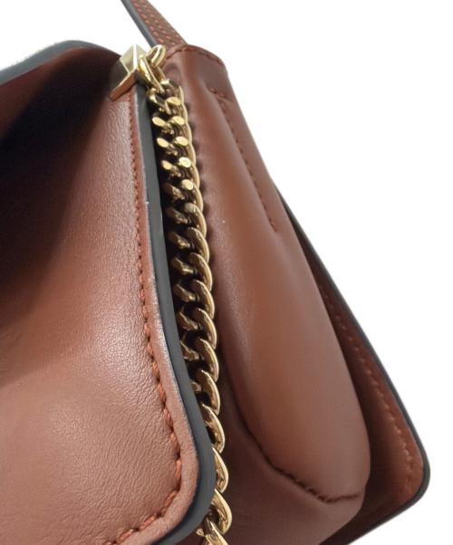 Chloe（クロエ）Chloe (クロエ) レザーショルダーバッグ ブラウンの古着・服飾アイテム