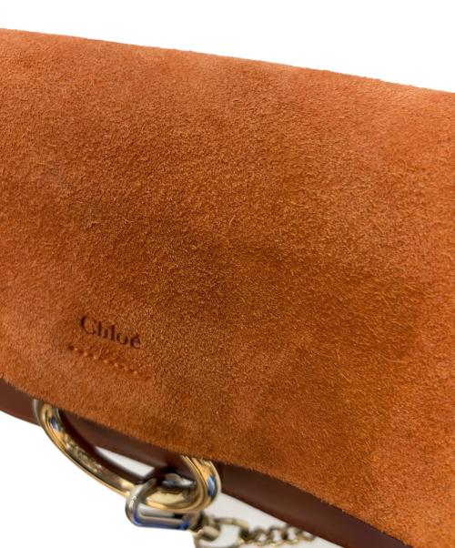 Chloe（クロエ）Chloe (クロエ) レザーショルダーバッグ ブラウンの古着・服飾アイテム