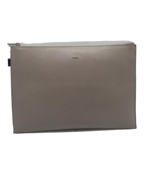 FURLA（フルラ）FURLA (フルラ) クラッチバッグ グレー×ブルーの古着・服飾アイテム