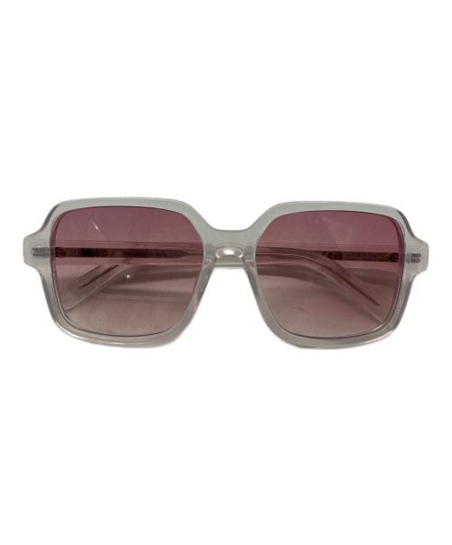 MM6 Maison Margiela（エムエムシックスメゾンマルジェラ）MM6 Maison Margiela (エムエムシックスメゾンマルジェラ) サングラス ホワイト×ピンク サイズ:56☐17の古着・服飾アイテム