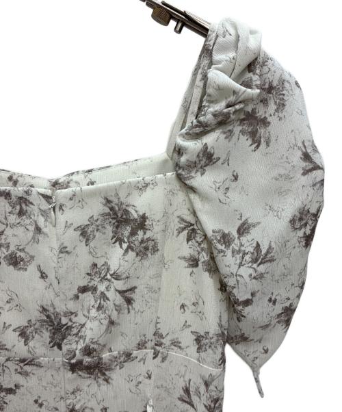 Snidel（スナイデル）Snidel (スナイデル) バリエプリントワンピース ホワイト×グレー サイズ:00の古着・服飾アイテム