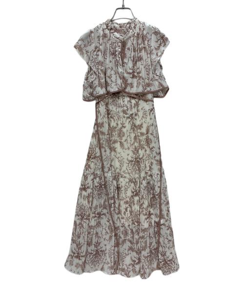Snidel（スナイデル）Snidel (スナイデル) プリーツワンピース ピンク×ホワイト サイズ:00の古着・服飾アイテム