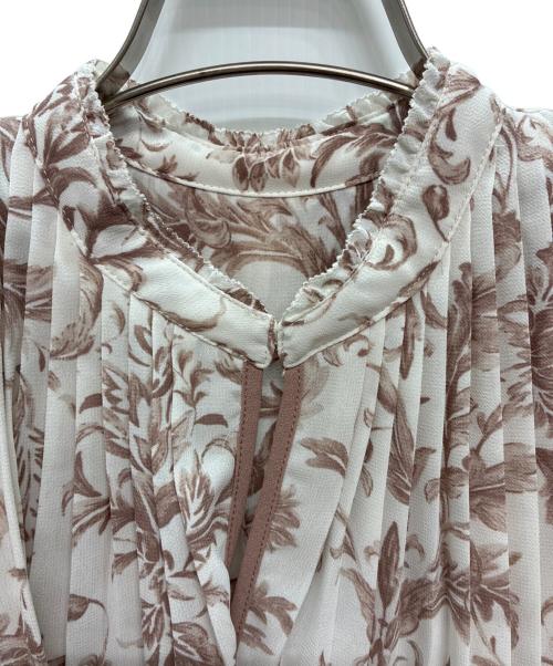 Snidel（スナイデル）Snidel (スナイデル) プリーツワンピース ピンク×ホワイト サイズ:00の古着・服飾アイテム