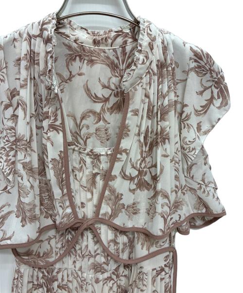 Snidel（スナイデル）Snidel (スナイデル) プリーツワンピース ピンク×ホワイト サイズ:00の古着・服飾アイテム