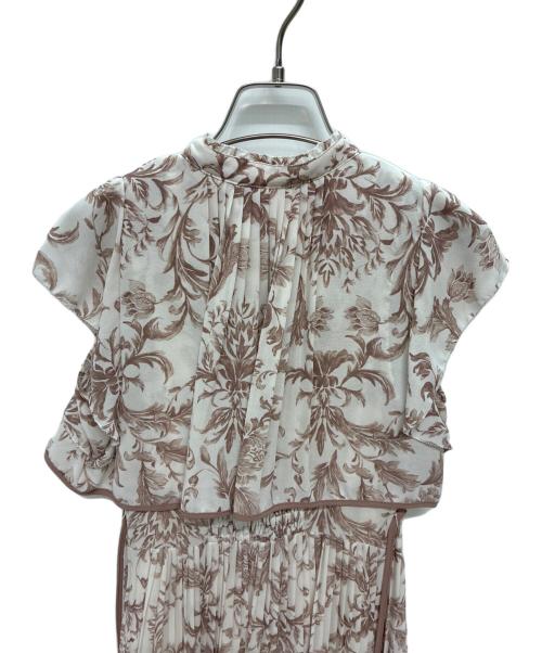 Snidel（スナイデル）Snidel (スナイデル) プリーツワンピース ピンク×ホワイト サイズ:00の古着・服飾アイテム