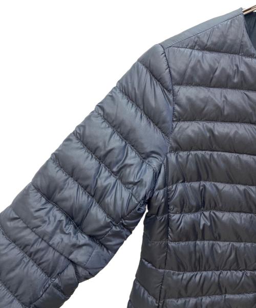 'S Max Mara（エスマックスマーラ）'S Max Mara (エスマックスマーラ) ノーカラーダウンコート ネイビー サイズ:40の古着・服飾アイテム