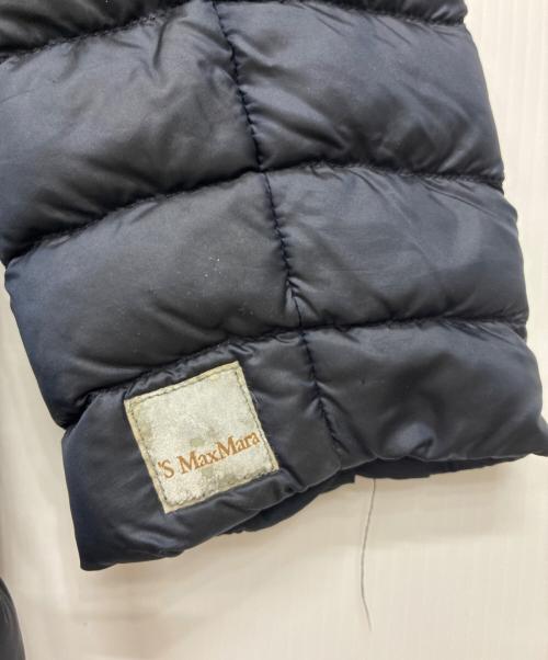 'S Max Mara（エスマックスマーラ）'S Max Mara (エスマックスマーラ) ノーカラーダウンコート ネイビー サイズ:40の古着・服飾アイテム