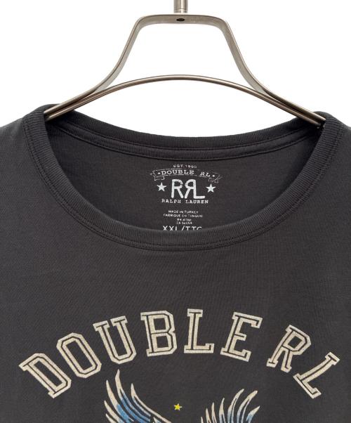 RRL（ダブルアールエル）RRL (ダブルアールエル) GRAPHIC TEE-SHORT SLEEVE グレー サイズ:XXLの古着・服飾アイテム