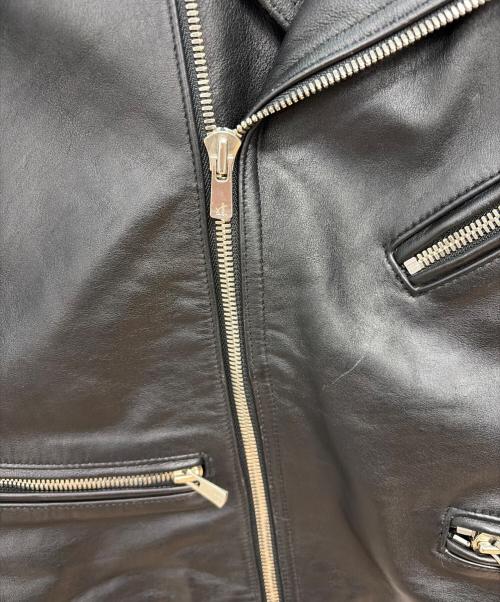JACKROSE（ジャックローズ）JACKROSE (ジャックローズ) ローリングストーンズ レザーダブルライダースジャケット ブラック サイズ:size 4の古着・服飾アイテム