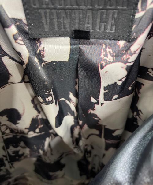 JACKROSE（ジャックローズ）JACKROSE (ジャックローズ) ローリングストーンズ レザーダブルライダースジャケット ブラック サイズ:size 4の古着・服飾アイテム