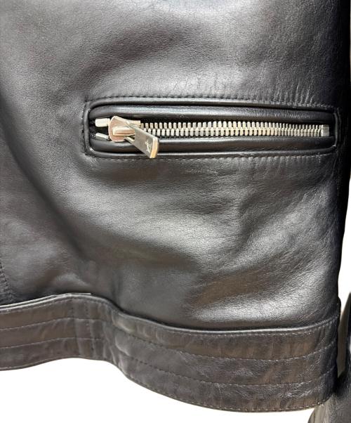 JACKROSE（ジャックローズ）JACKROSE (ジャックローズ) ローリングストーンズ レザーダブルライダースジャケット ブラック サイズ:size 4の古着・服飾アイテム