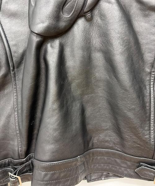 JACKROSE（ジャックローズ）JACKROSE (ジャックローズ) ローリングストーンズ レザーダブルライダースジャケット ブラック サイズ:size 4の古着・服飾アイテム