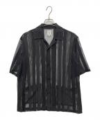 South2 West8サウスツー ウエストエイト）の古着「Cabana Shirt - Poly Lace」｜ブラック