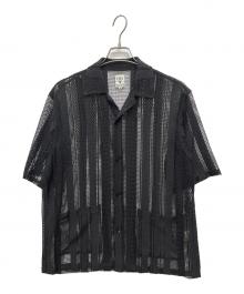 South2 West8（サウスツー ウエストエイト）の古着「Cabana Shirt - Poly Lace」｜ブラック