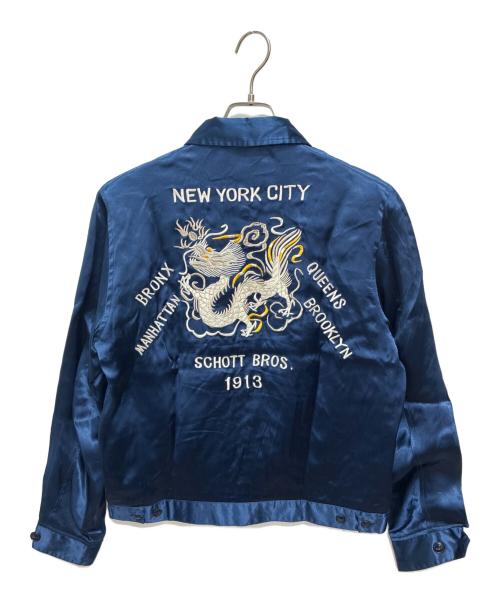 Schott（ショット）Schott (ショット) スーベニアジャケット ブルー サイズ:Sの古着・服飾アイテム