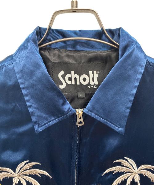 Schott（ショット）Schott (ショット) スーベニアジャケット ブルー サイズ:Sの古着・服飾アイテム