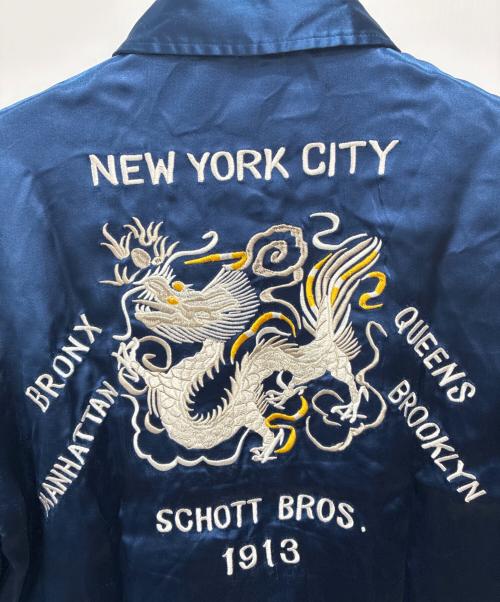 Schott（ショット）Schott (ショット) スーベニアジャケット ブルー サイズ:Sの古着・服飾アイテム