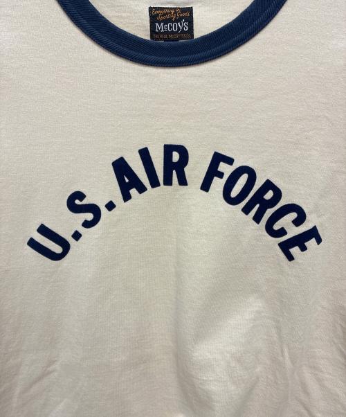 THE REAL McCOY'S（ザ・リアルマッコイズ）THE REAL McCOY'S (ザ・リアルマッコイズ) MILITARY TEE / U.S. AIR FORCE アイボリー×ネイビー サイズ:40の古着・服飾アイテム