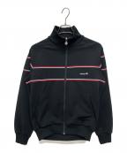 adidasアディダス）の古着「80s デサント製 西ドイツ トラックジャケット」｜ブラック×レッド