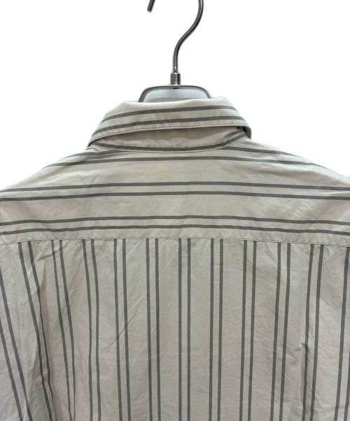 N.HOOLYWOOD（エヌ ハリウッド）N.HOOLYWOOD (エヌ ハリウッド) Compile Line SHIRT ベージュ×グレー サイズ:38の古着・服飾アイテム