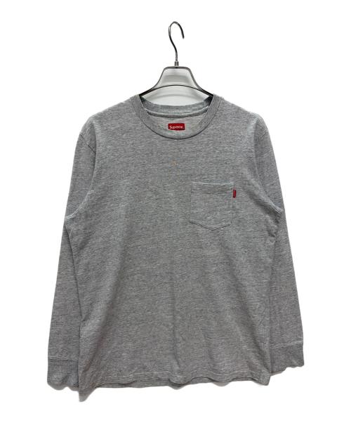 SUPREME（シュプリーム）Supreme (シュプリーム) 長袖カットソー グレー サイズ:Lの古着・服飾アイテム