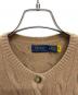 POLO RALPH LAUREN (ポロ・ラルフローレン) ウール カシミヤ ケーブルカーディガン ベージュ サイズ:M：13000円
