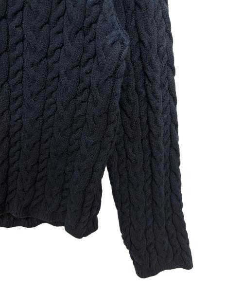 MACPHEE（マカフィー）MACPHEE (マカフィー) ハイブリットコットンケーブル ポロプルオーバー ネイビー サイズ:Sの古着・服飾アイテム
