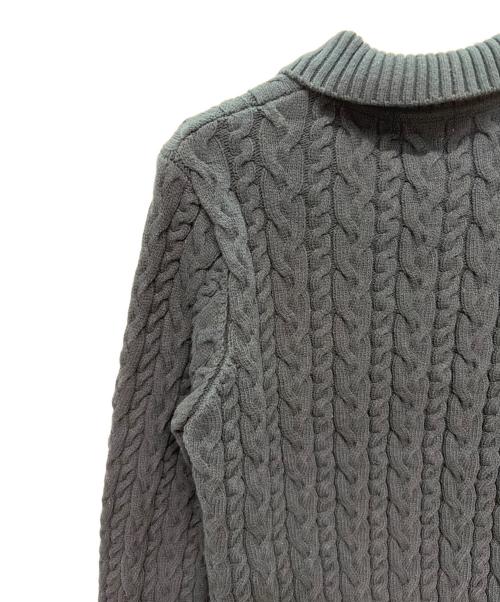MACPHEE（マカフィー）MACPHEE (マカフィー) ハイブリットコットンケーブル ポロプルオーバー ネイビー サイズ:Sの古着・服飾アイテム
