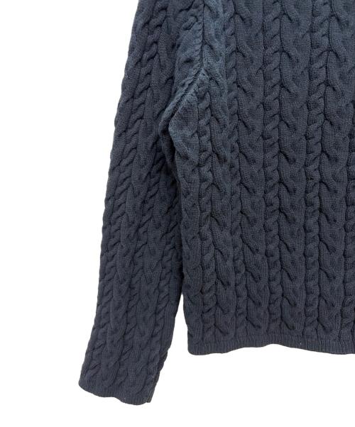 MACPHEE（マカフィー）MACPHEE (マカフィー) ハイブリットコットンケーブル ポロプルオーバー ネイビー サイズ:Sの古着・服飾アイテム