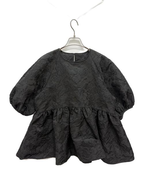 OHGA（オオガ）OHGA (オオガ) フラワージャガードブラウス ブラック サイズ:Freeの古着・服飾アイテム