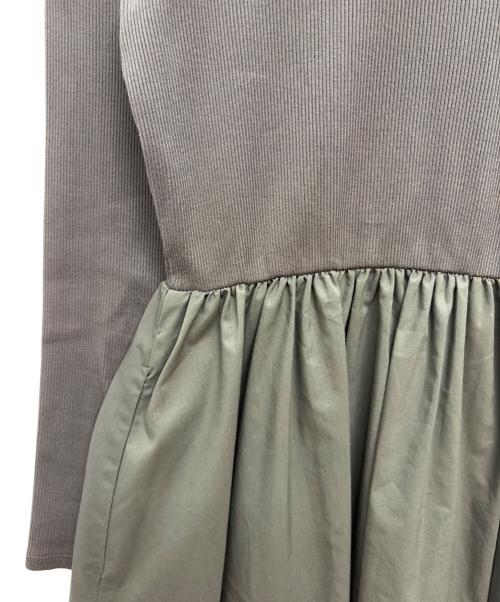 UNITED ARROWS（ユナイテッドアローズ）UNITED ARROWS (ユナイテッドアローズ) フィット＆フレア 2WAY ワンピース グリーン サイズ:38の古着・服飾アイテム