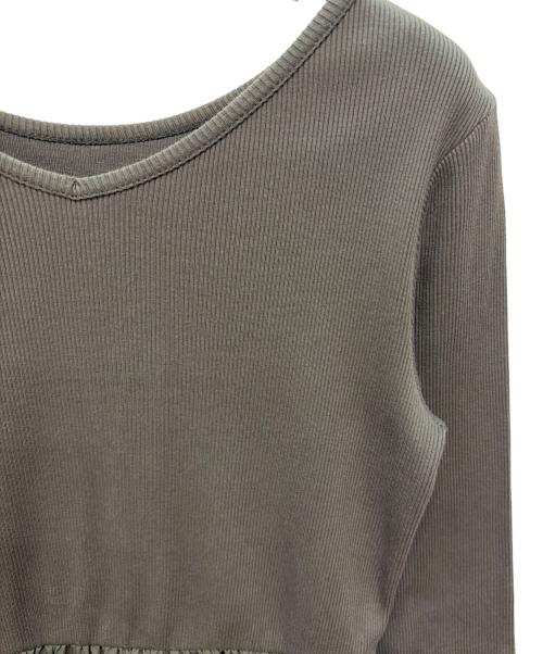 UNITED ARROWS（ユナイテッドアローズ）UNITED ARROWS (ユナイテッドアローズ) フィット＆フレア 2WAY ワンピース グリーン サイズ:38の古着・服飾アイテム