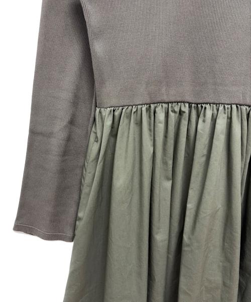 UNITED ARROWS（ユナイテッドアローズ）UNITED ARROWS (ユナイテッドアローズ) フィット＆フレア 2WAY ワンピース グリーン サイズ:38の古着・服飾アイテム