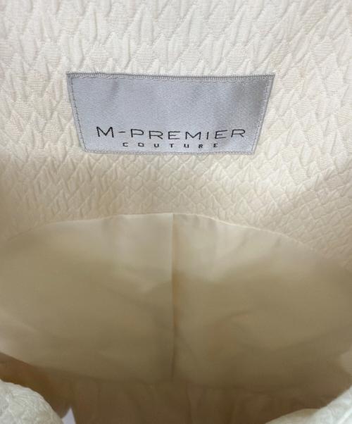 M-PREMIER（エムプルミエ）M-premier (エムプルミエ) ダイヤジャガードペプラムダウンベスト ホワイト サイズ:38の古着・服飾アイテム