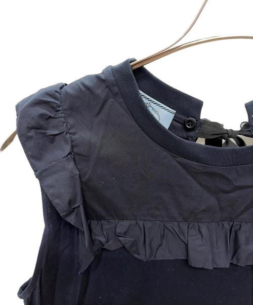 PRADA（プラダ）PRADA (プラダ) ノースリーブ・キャミソールワンピース ネイビー サイズ:Mの古着・服飾アイテム
