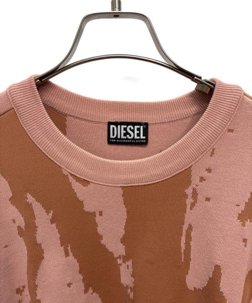 DIESEL（ディーゼル）DIESEL (ディーゼル) M-ALABAMA ニット ピンク サイズ:Sの古着・服飾アイテム