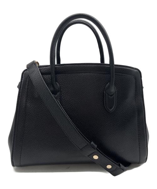 Kate Spade（ケイトスペード）Kate Spade (ケイトスペード) 2WAYバッグ　ノットミディアム　サッチェル ブラックの古着・服飾アイテム