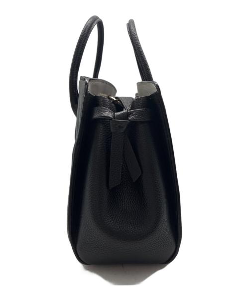 Kate Spade（ケイトスペード）Kate Spade (ケイトスペード) 2WAYバッグ　ノットミディアム　サッチェル ブラックの古着・服飾アイテム