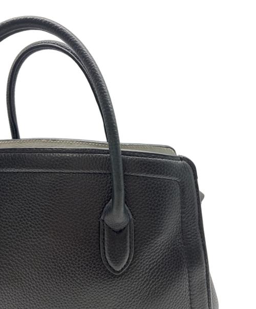 Kate Spade（ケイトスペード）Kate Spade (ケイトスペード) 2WAYバッグ　ノットミディアム　サッチェル ブラックの古着・服飾アイテム