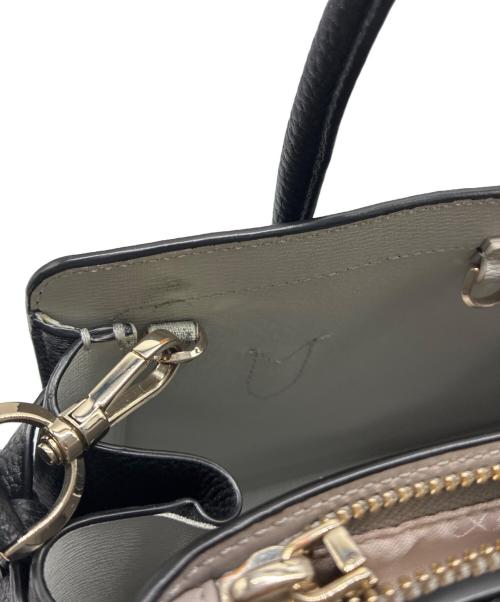 Kate Spade（ケイトスペード）Kate Spade (ケイトスペード) 2WAYバッグ　ノットミディアム　サッチェル ブラックの古着・服飾アイテム