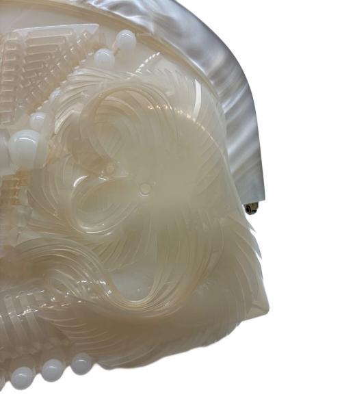 Mame Kurogouchi（マメクロゴウチ）mame kurogouchi (マメクロゴウチ) PVCがま口クラッチバッグ ベージュの古着・服飾アイテム