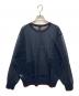 6(ROKU) BEAUTY&YOUTH (ロク ビューティーアンドユース) LINE COLOR CREW NECK KNIT ネイビー サイズ:FREE：6000円