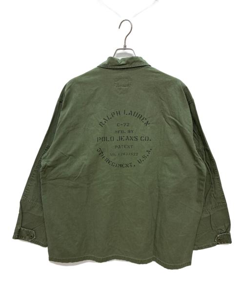 POLO JEANS（ポロジーンズ）POLO JEANS (ポロジーンズ) フィールドジャケット オリーブ サイズ:Lの古着・服飾アイテム