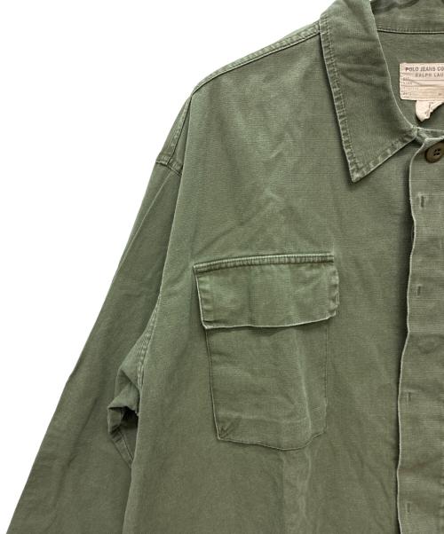 POLO JEANS（ポロジーンズ）POLO JEANS (ポロジーンズ) フィールドジャケット オリーブ サイズ:Lの古着・服飾アイテム